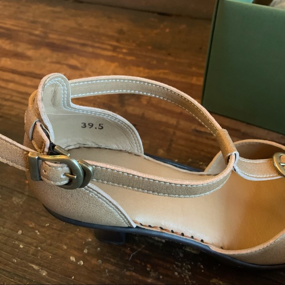 Anthropologie heels | Tastemaker NiB Vegan leather t-strap 3 in heel - Picture 9 of 10